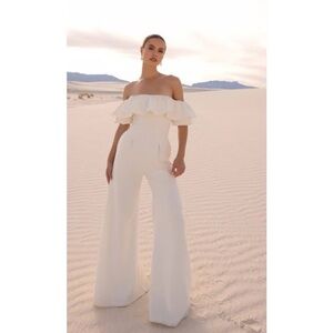 NWT Anthropologie BHLDN Fame and Partners Tassiah Jumpsuit Size 14 Bridesmaid